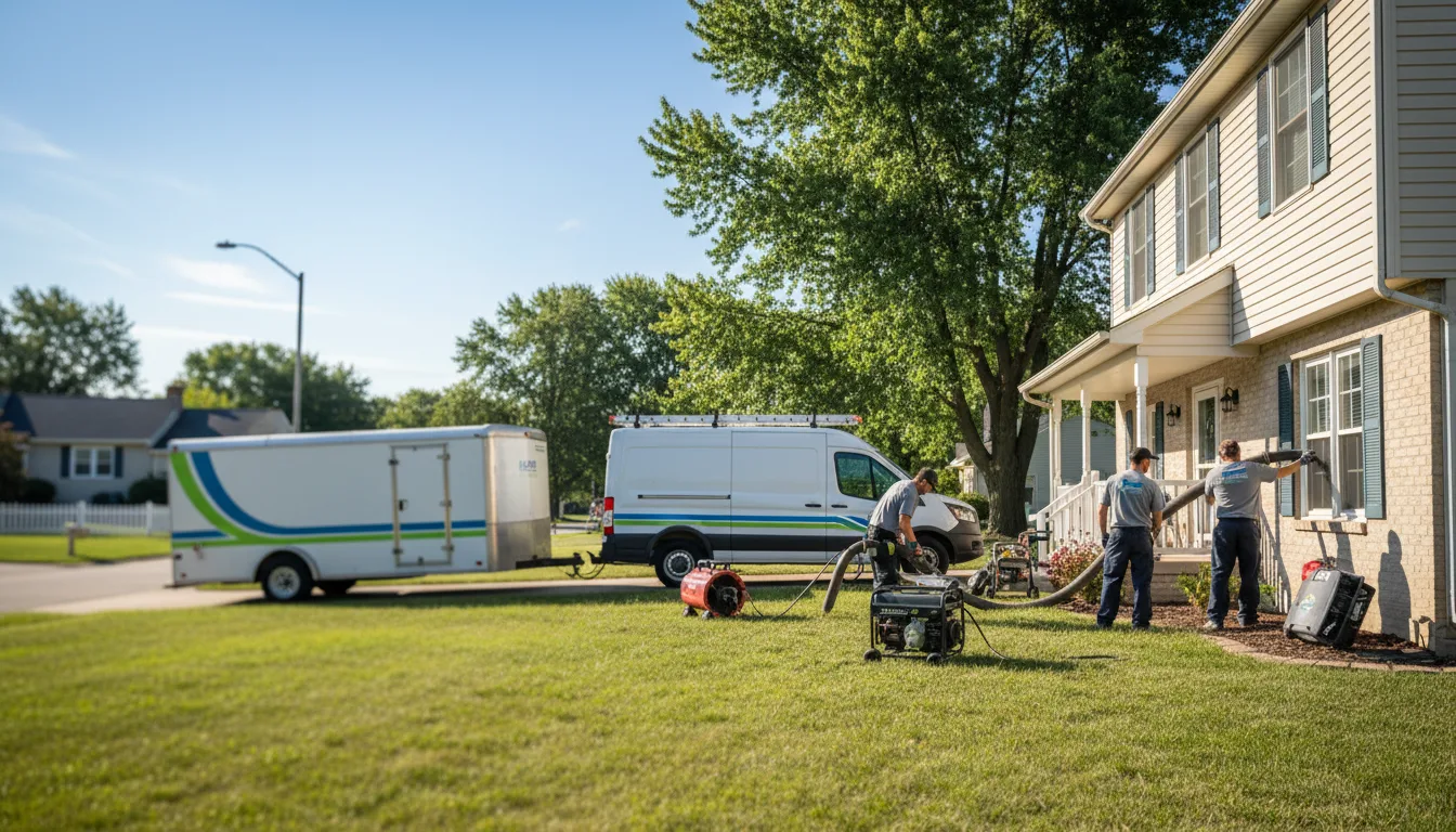 Flooded Basement Restoration And Cleanup With Repair in New Canton, IL near me